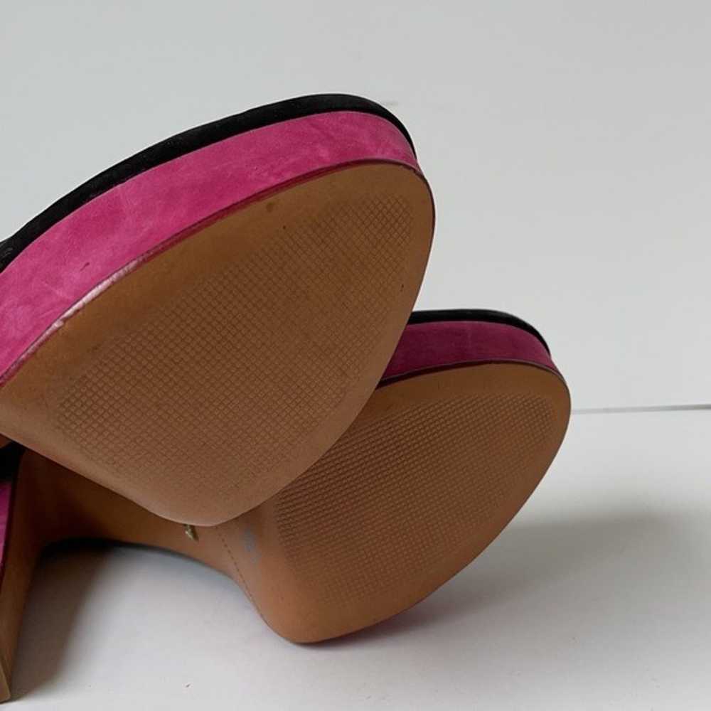 SCHUTZ ‘Corrine’ Suede Colorblock Heels - image 8