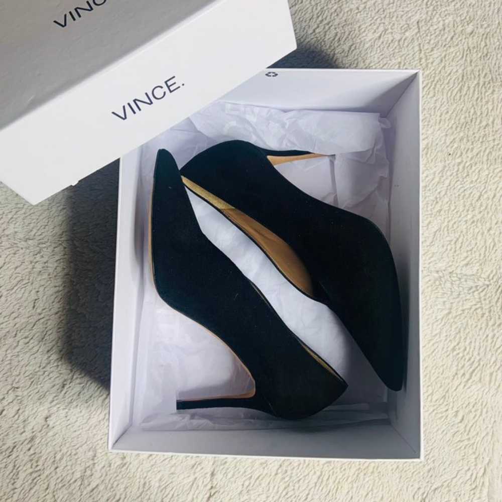 VINCE Suede Portia Pointed Toe Heel - image 9