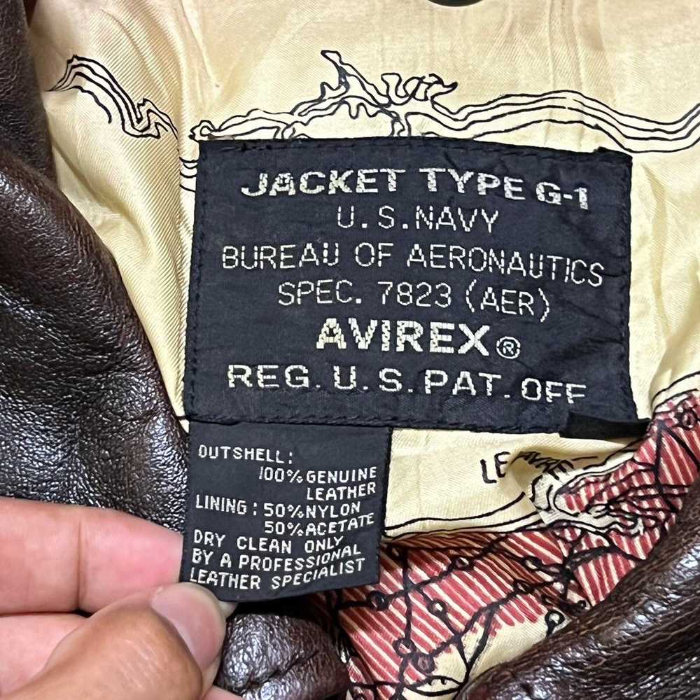 Avirex × Leather Jacket × Vintage Vintage Avirex … - image 10