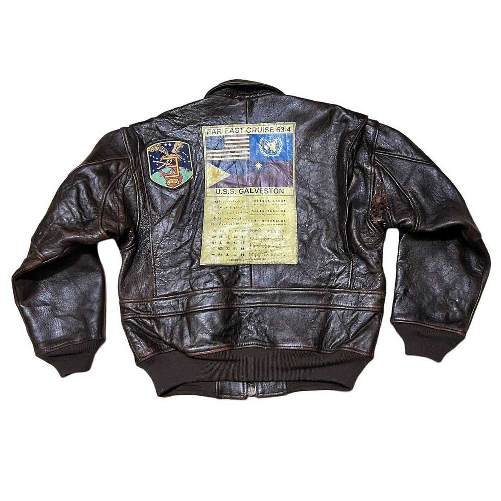 Avirex × Leather Jacket × Vintage Vintage Avirex … - image 2
