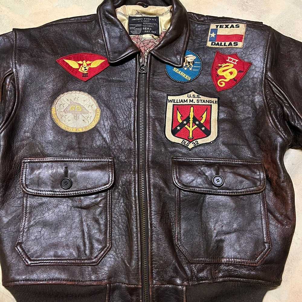 Avirex × Leather Jacket × Vintage Vintage Avirex … - image 5