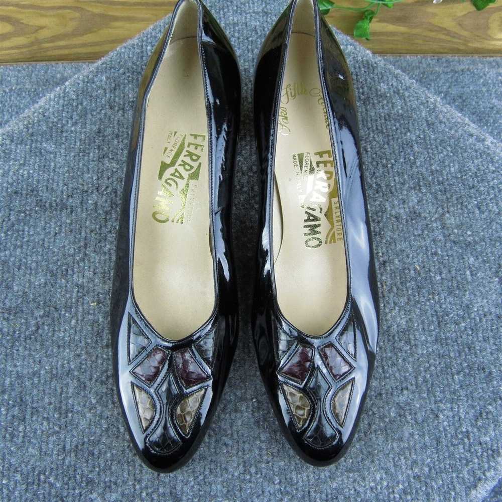 Salvatore Ferragamo Women Pump Heel Shoes Black P… - image 3