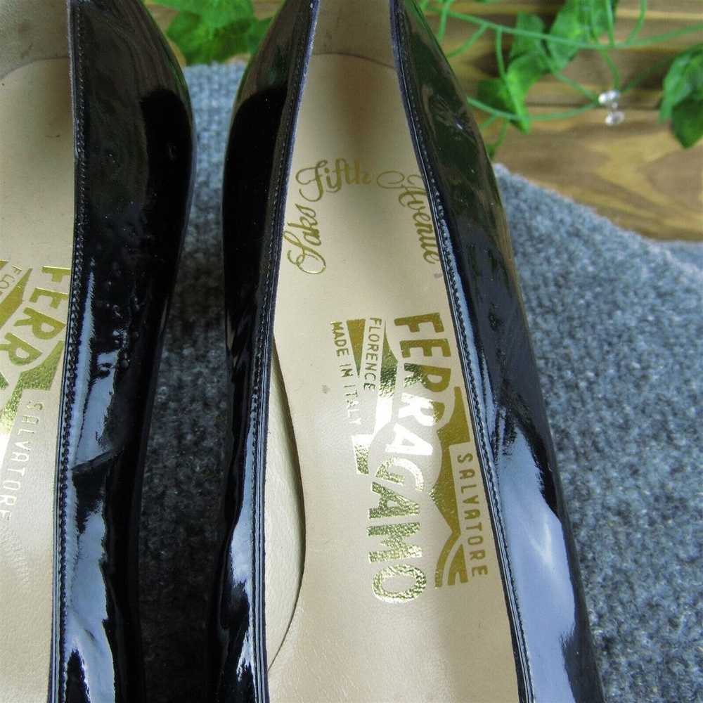 Salvatore Ferragamo Women Pump Heel Shoes Black P… - image 4
