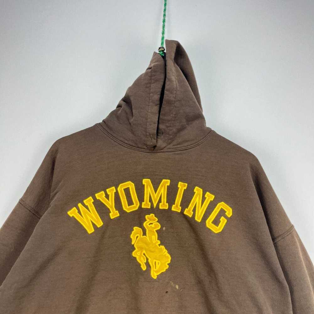 Vintage Vintage 90s Faded Brown Wyoming College H… - image 2