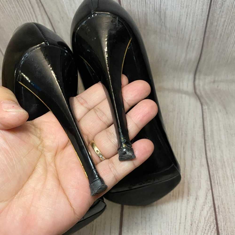 Preloved YSL black patent high heels - image 6