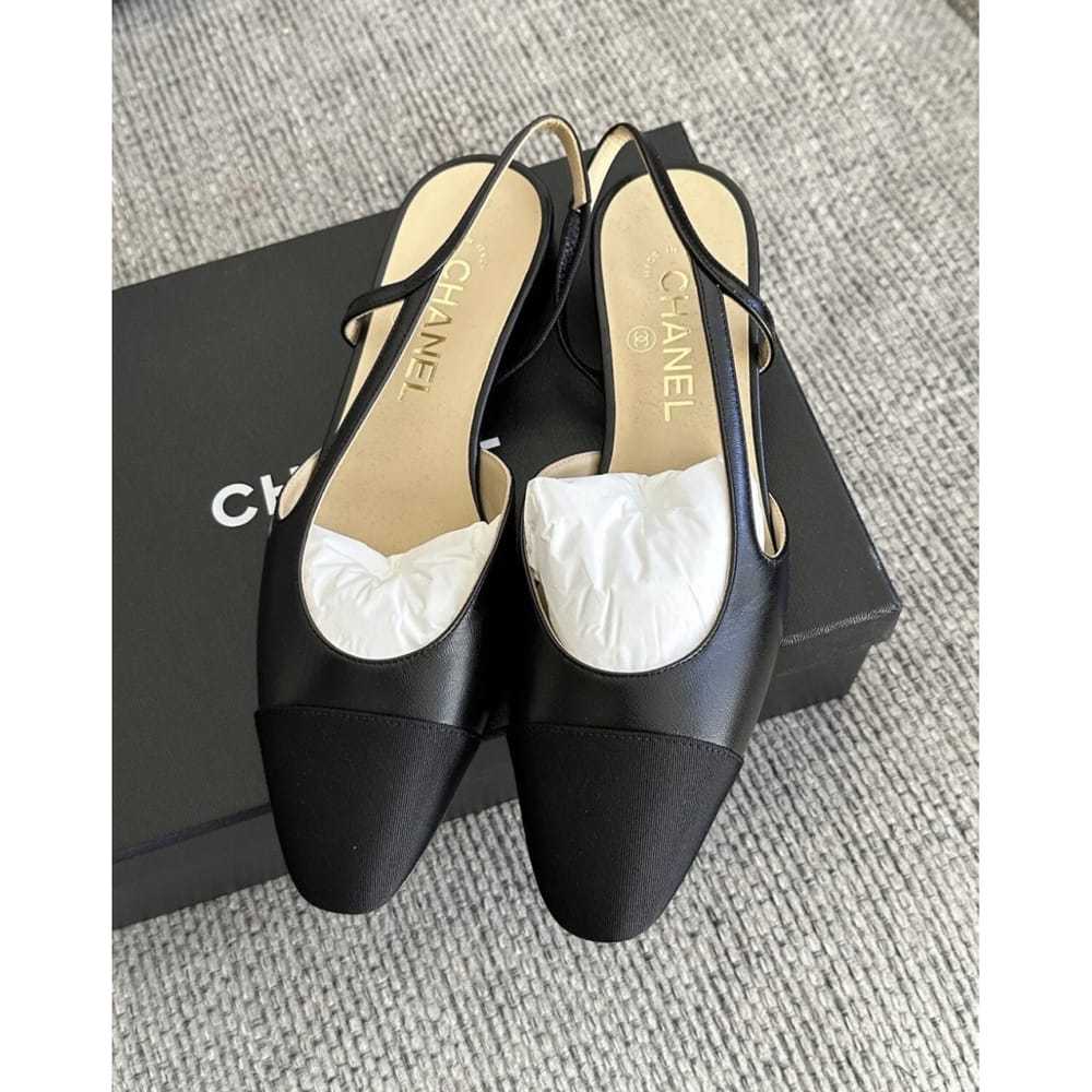 Chanel Slingback leather ballet flats - image 2