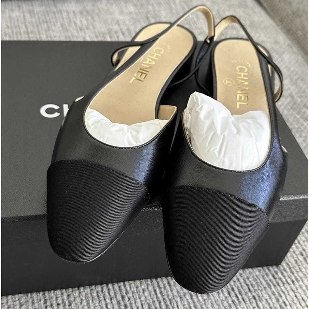 Chanel Slingback leather ballet flats - image 6