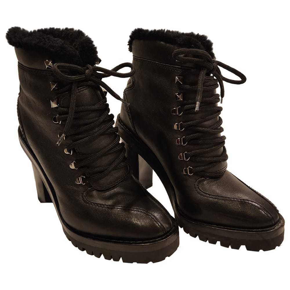 Valentino Garavani Rockstud leather lace up boots - image 1