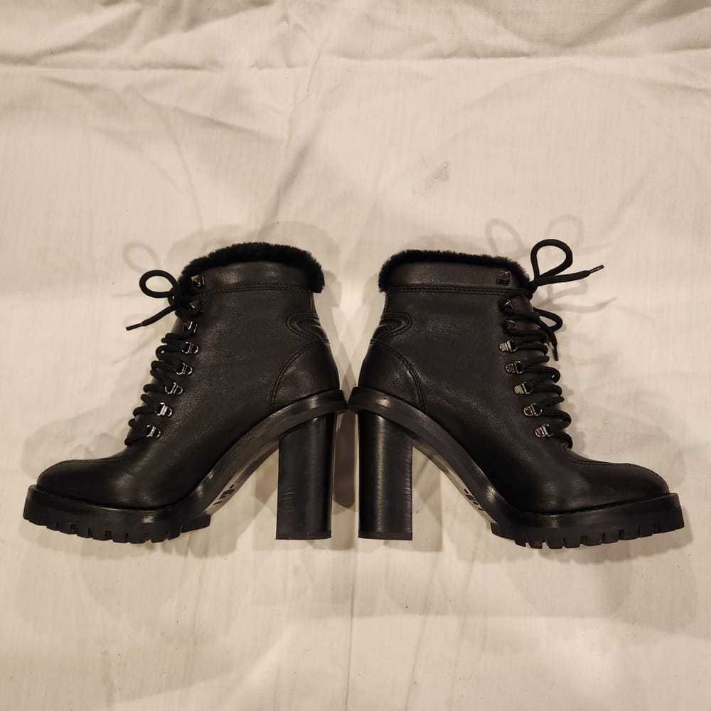 Valentino Garavani Rockstud leather lace up boots - image 3