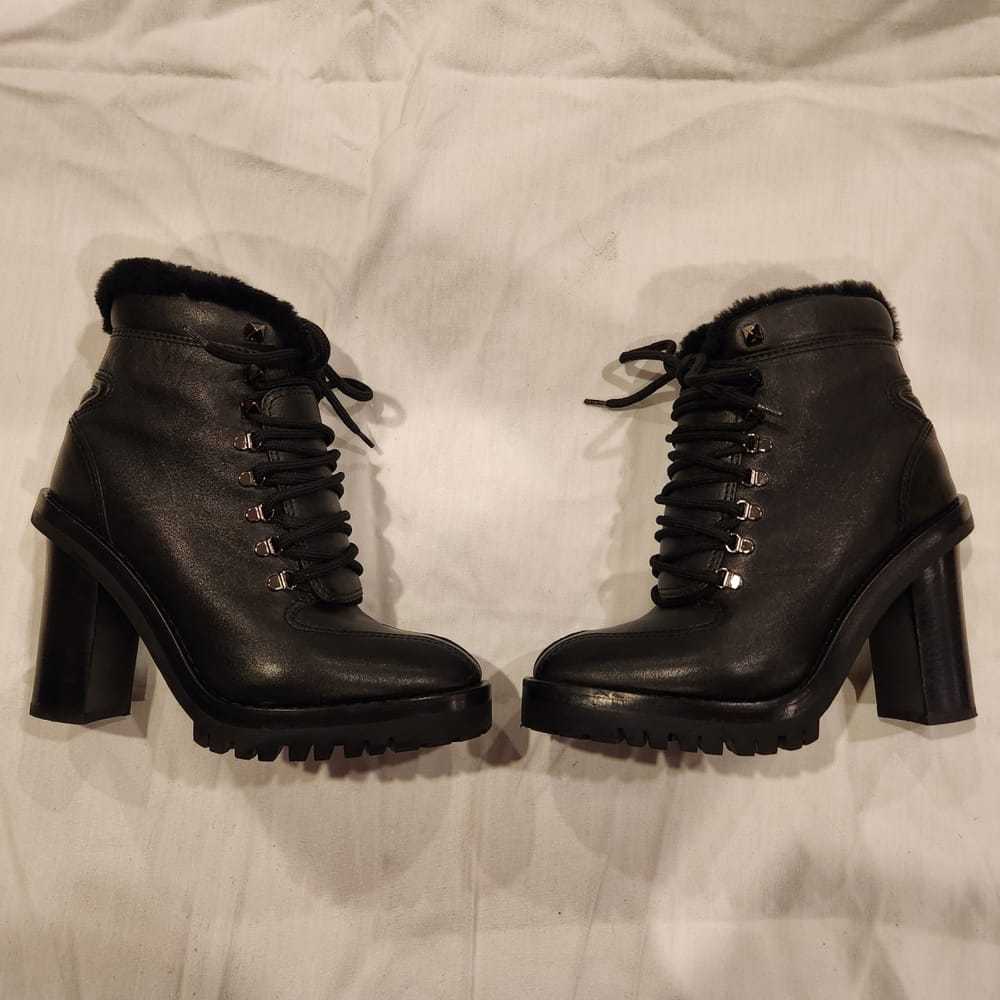 Valentino Garavani Rockstud leather lace up boots - image 4