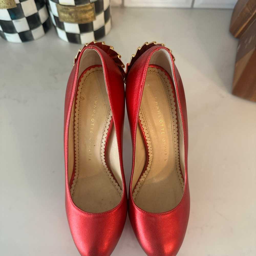Charlotte Olympia red tassel heels - image 2