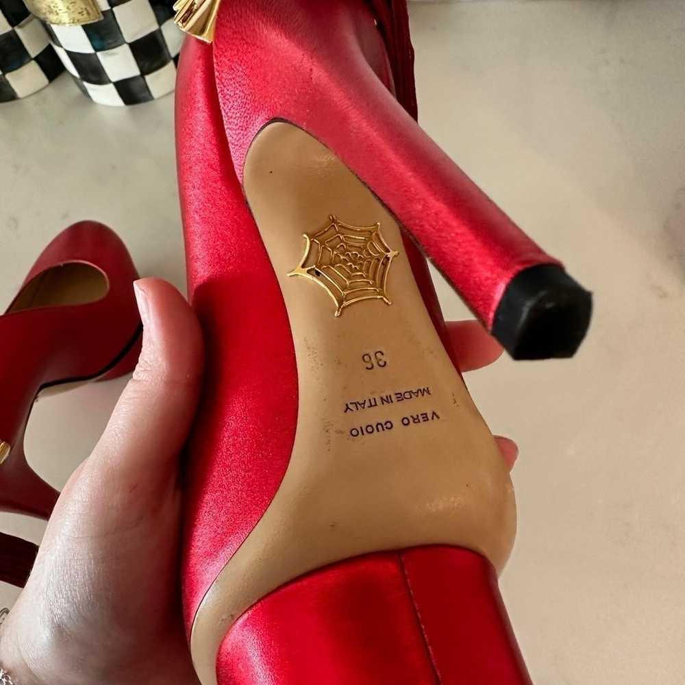 Charlotte Olympia red tassel heels - image 6
