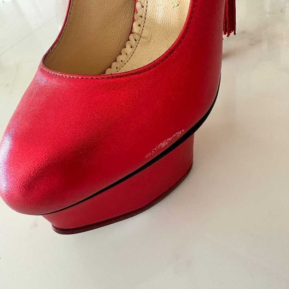 Charlotte Olympia red tassel heels - image 8