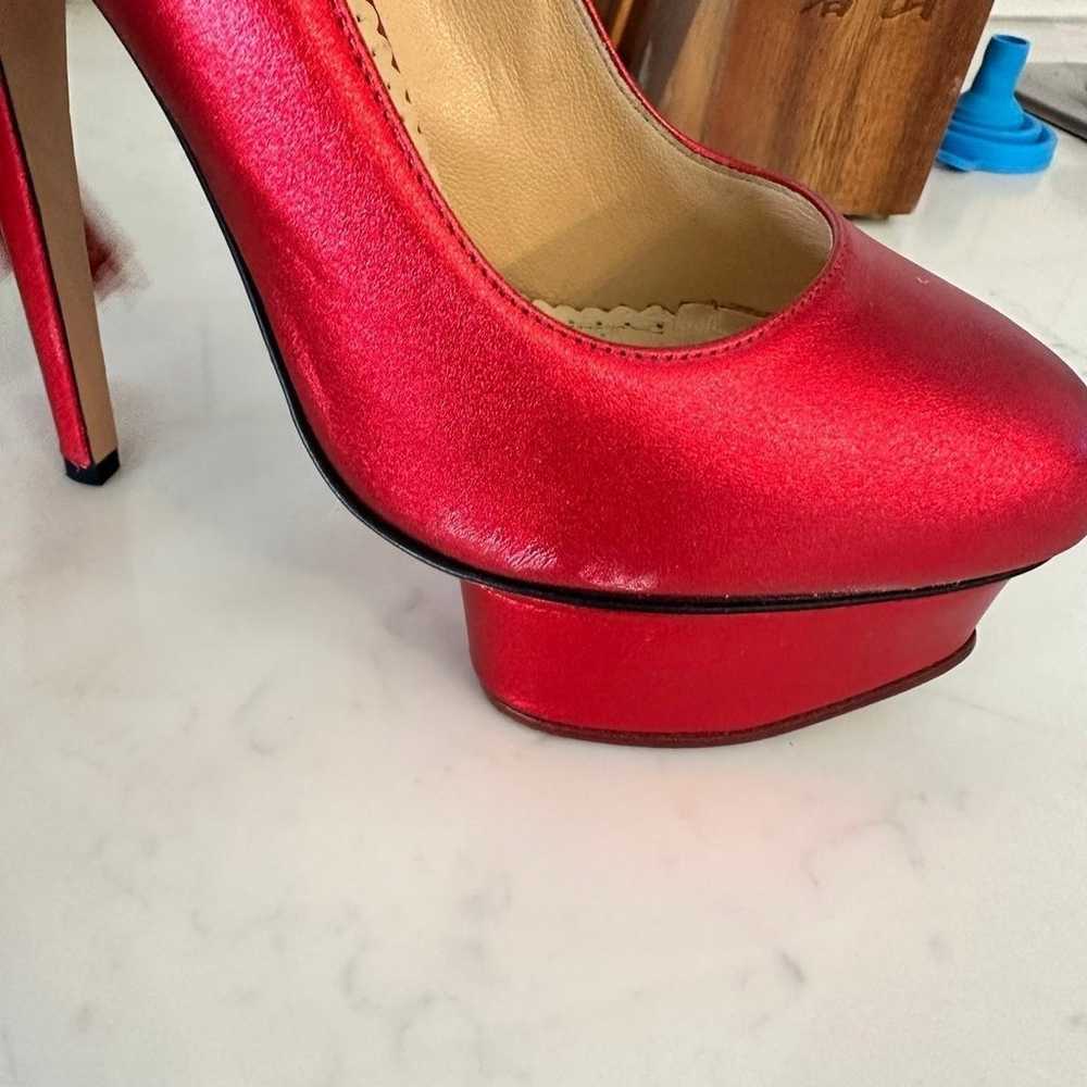 Charlotte Olympia red tassel heels - image 9
