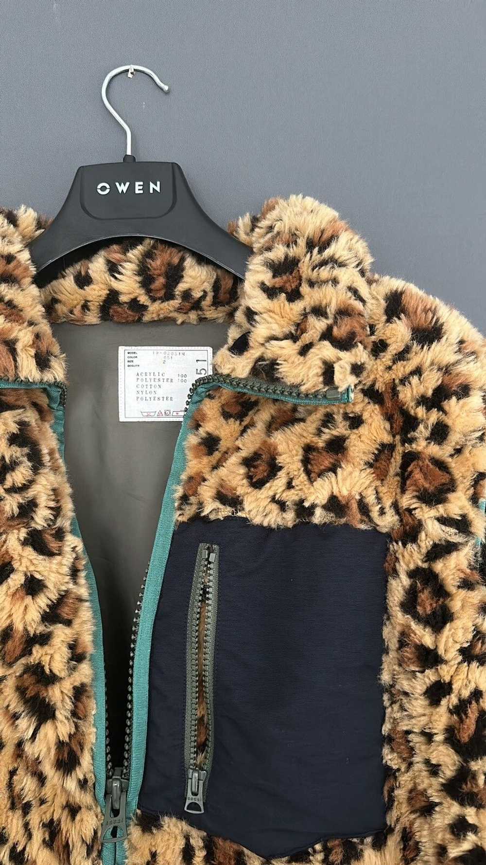 Sacai Sacai Leopard fleece jacket - image 3