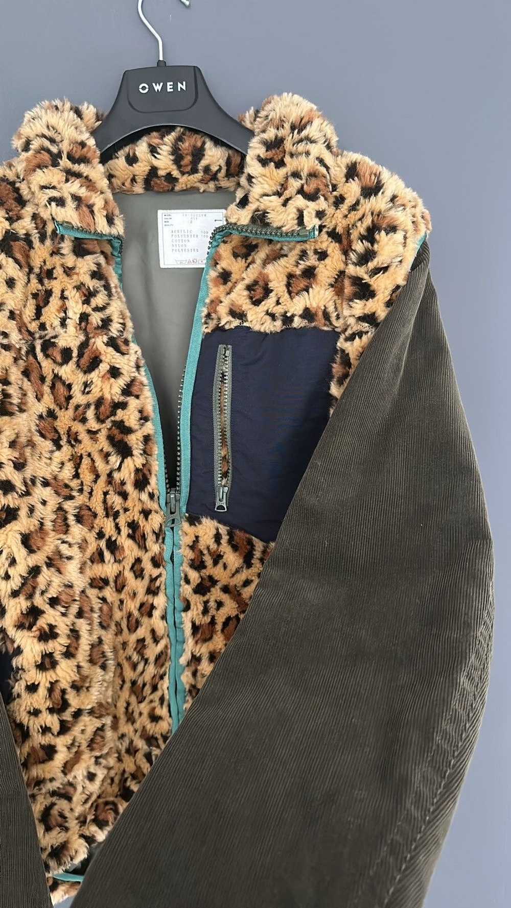 Sacai Sacai Leopard fleece jacket - image 4