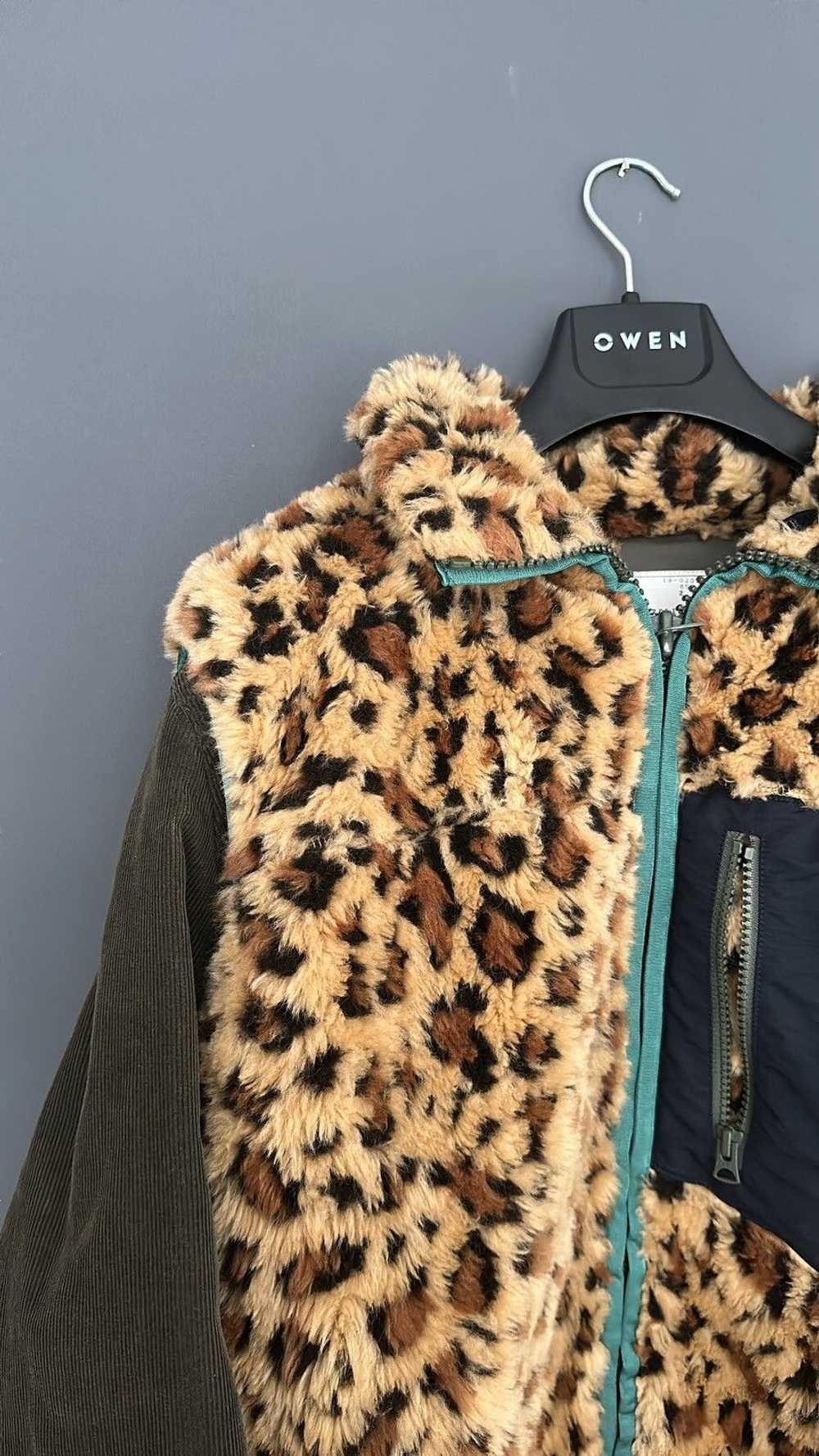 Sacai Sacai Leopard fleece jacket - image 5