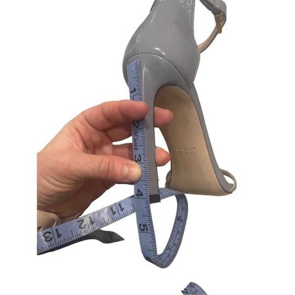 Stuart Weitzman Blue Leather Open Toe Ankle Strap… - image 6