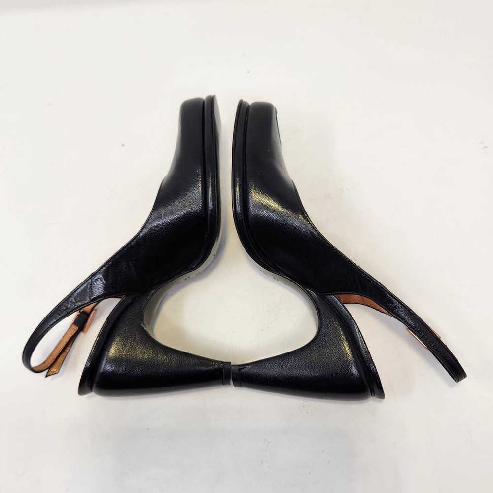 Charles Jourdan Black All Leather Pumps Heels  Sl… - image 7