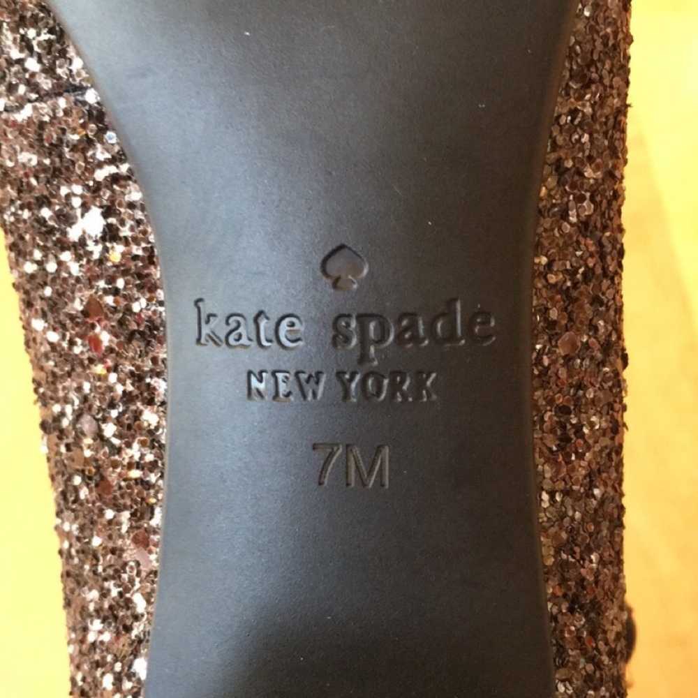 Kate Spade Glitter Block Heels 7 M - image 11