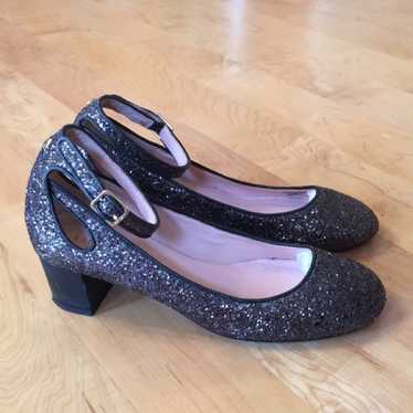 Kate Spade Glitter Block Heels 7 M - image 1