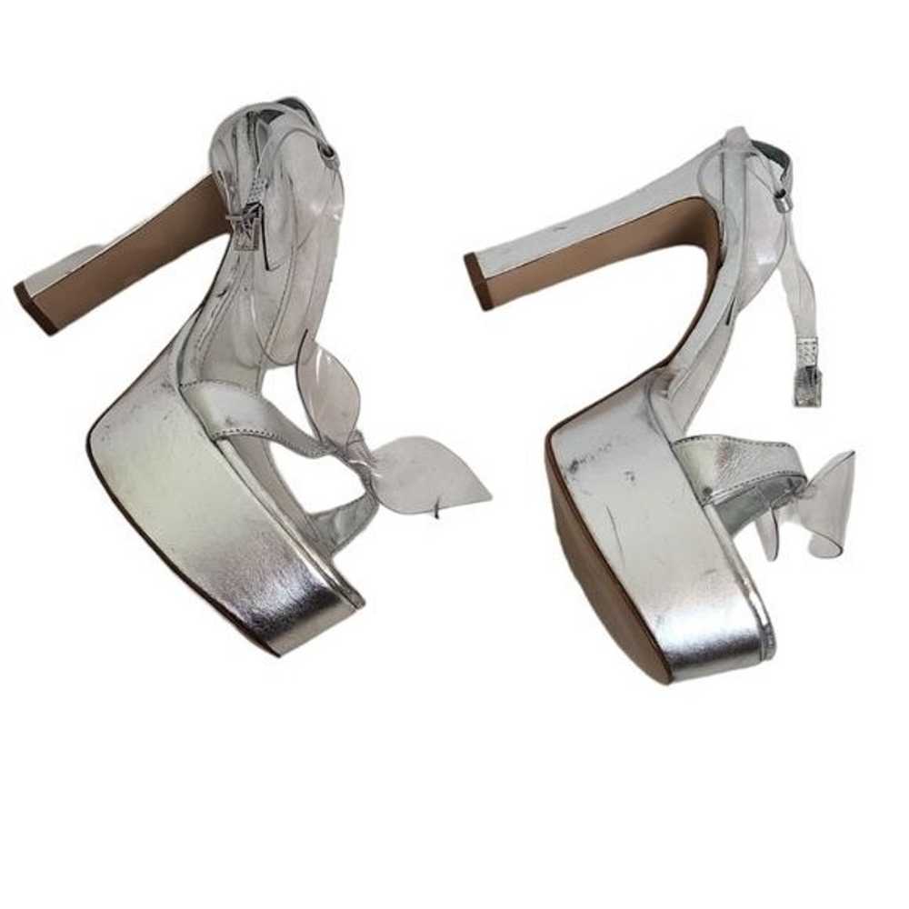 Schutz Elyda Platform Clear Bow Sandal Size 9 - image 4