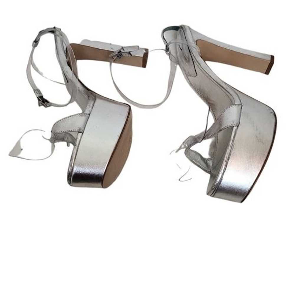 Schutz Elyda Platform Clear Bow Sandal Size 9 - image 5