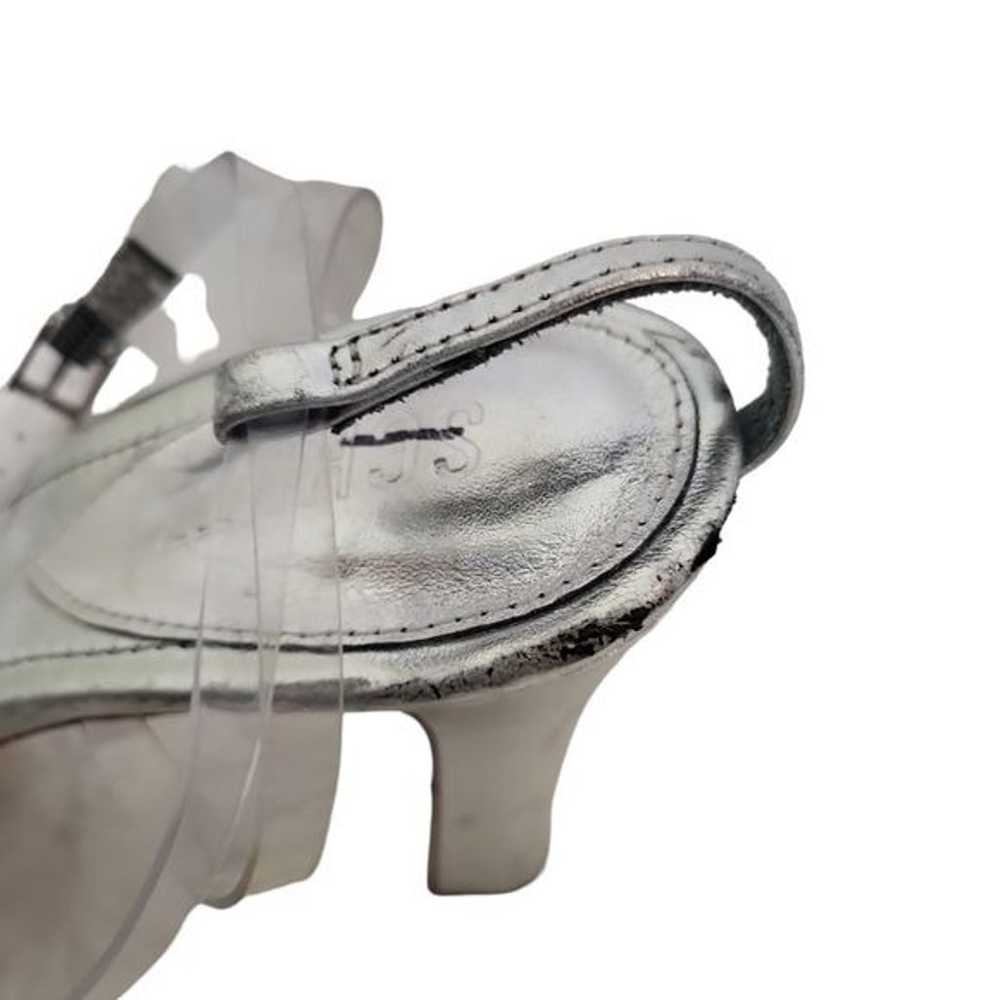 Schutz Elyda Platform Clear Bow Sandal Size 9 - image 7