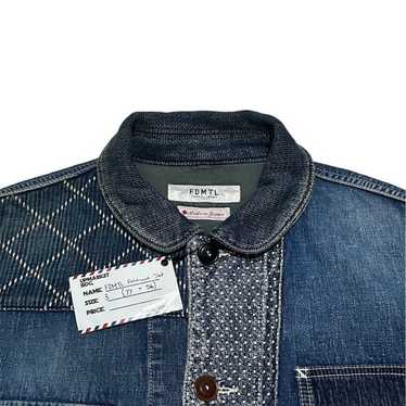 ジャケット・アウター FDMTL PATCHWORK COVERALL (Size)4 New Rare FDMTL BORO Patchwork Coverall Jacket Blue Size 4