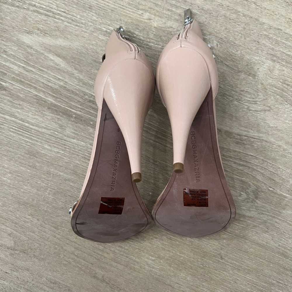 Bcbgmaxazaria nude studded Marie sandals size 8.5 - image 10