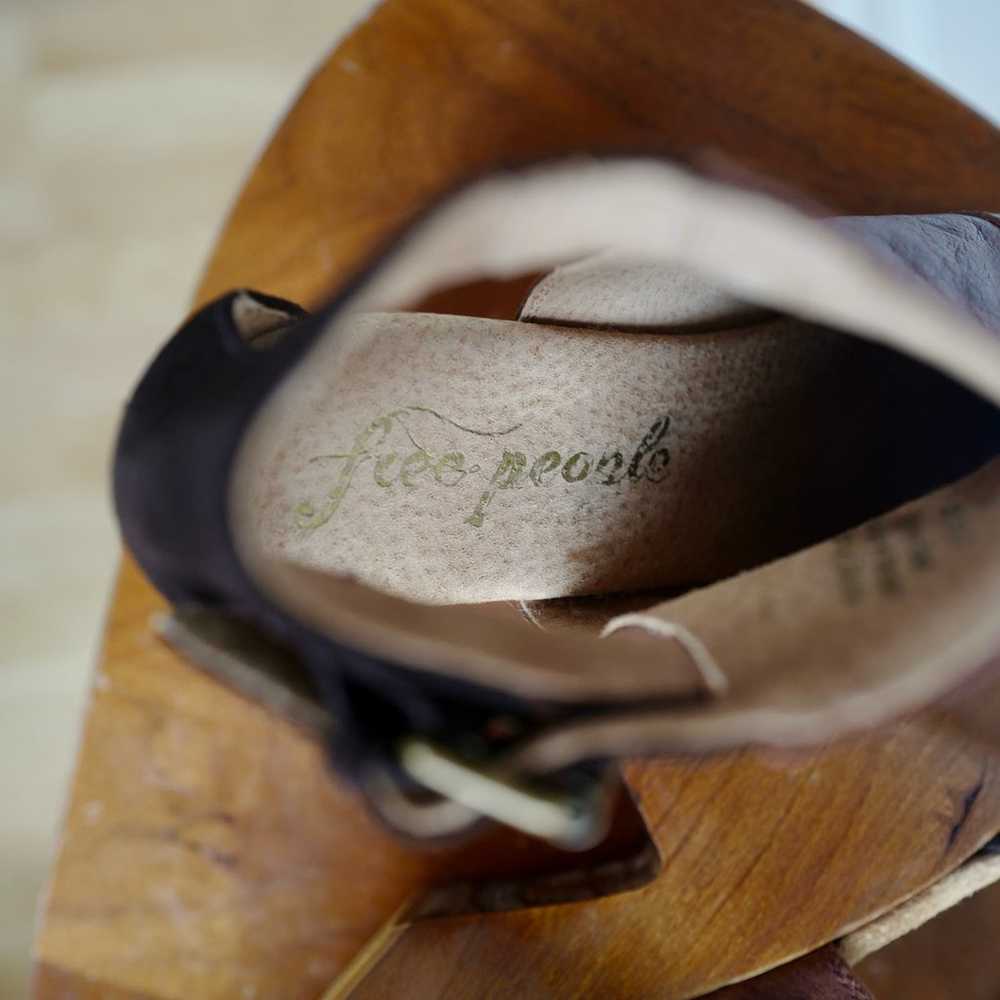 EUC Free People Amber Orchard Cutout Leather Wedg… - image 12