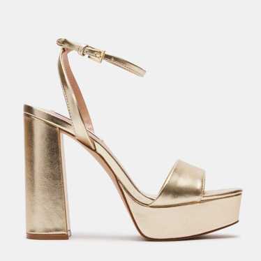 STEVE MADDEN Lessa Champagne Heels *WORN ONCE* - image 1