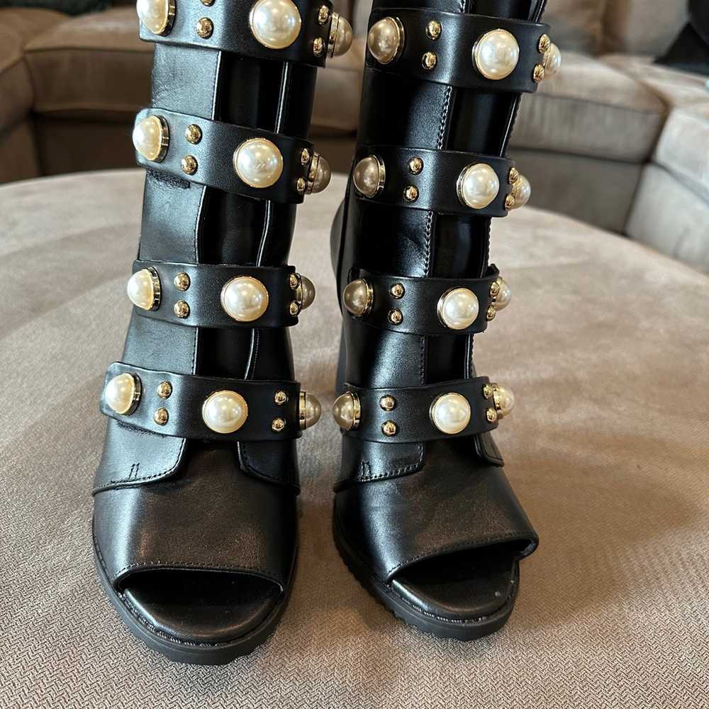 Karl Lagerfeld Brayden Embellished Boots Booties … - image 3