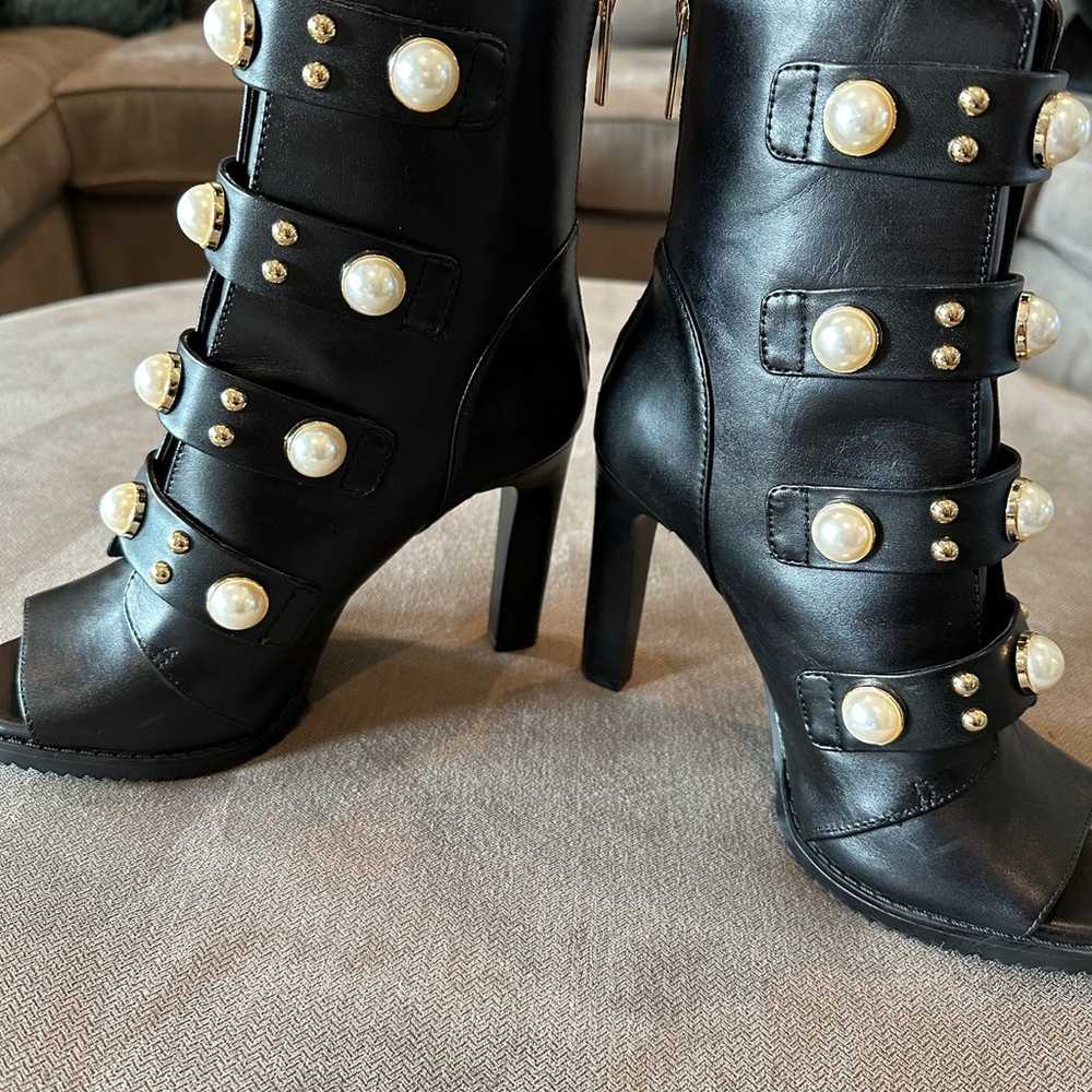 Karl Lagerfeld Brayden Embellished Boots Booties … - image 7