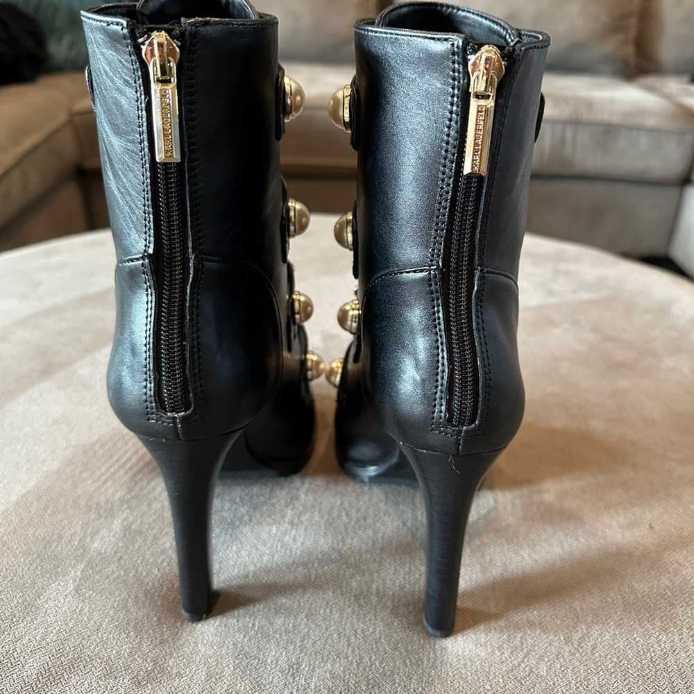 Karl Lagerfeld Brayden Embellished Boots Booties … - image 9