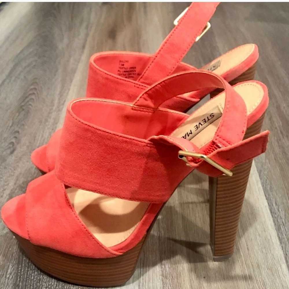 Steve Madden Dulcee orange Platform Sandals - image 2