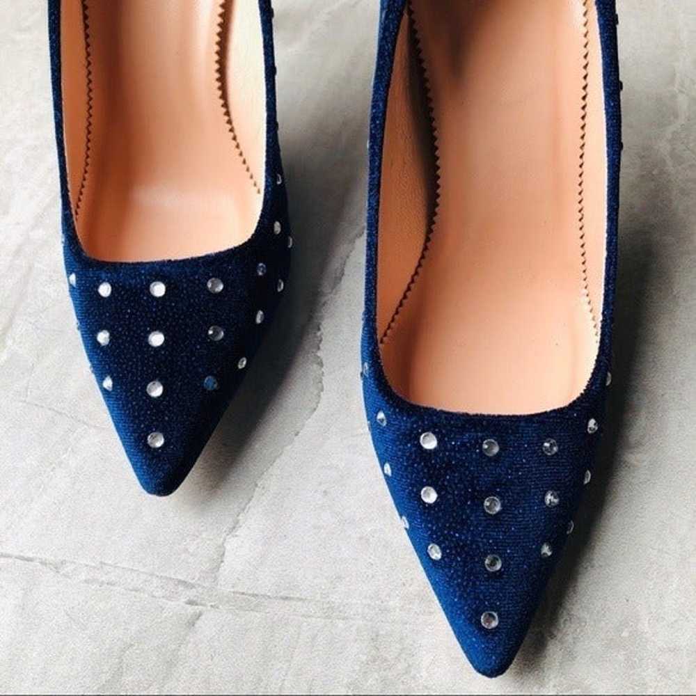 J CREW POINTED TOE VELVET PUMPS - image 3