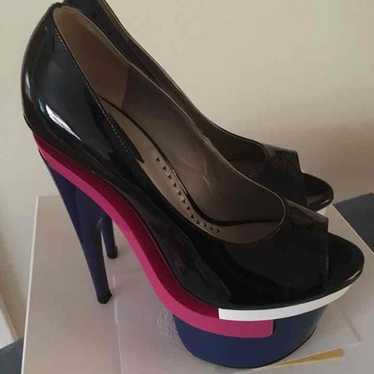 Versace pumps high heel peep toe - image 1