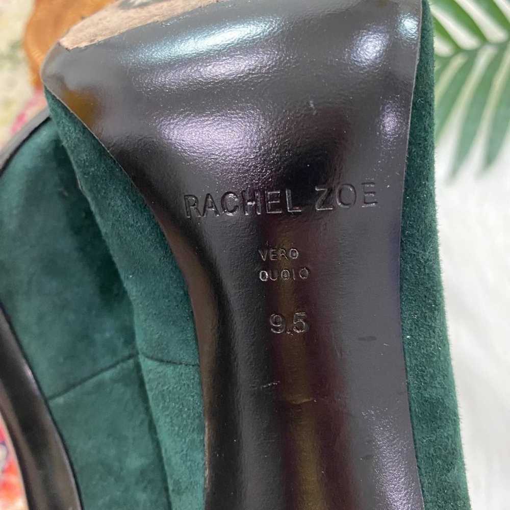 Rachel Zoe Green Fold Leather Pointed Toe Stilett… - image 9