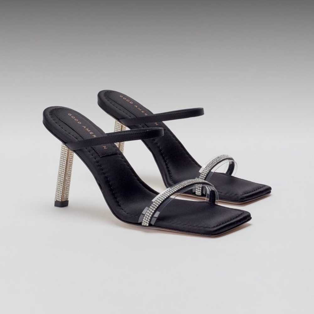 Good American Satin Embellished Heels - image 1