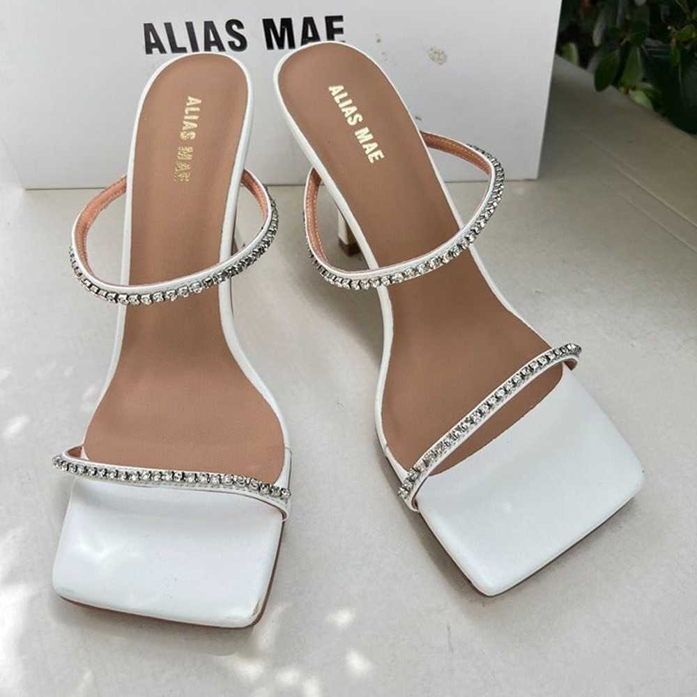 Alias Mae Lexa Mule Heel Sandal Size 39 in Ivory … - image 2