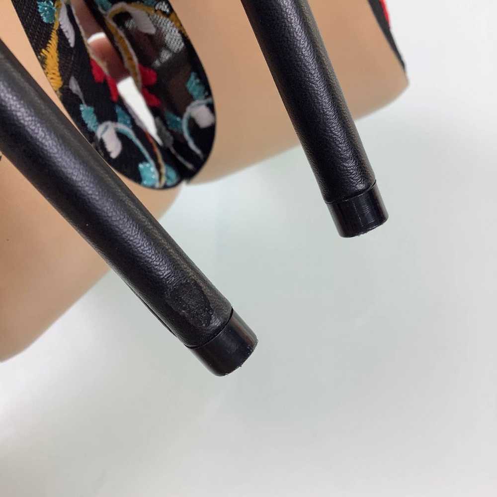 Neiman Marcus Prestige Embroidered Mesh Stiletto … - image 9