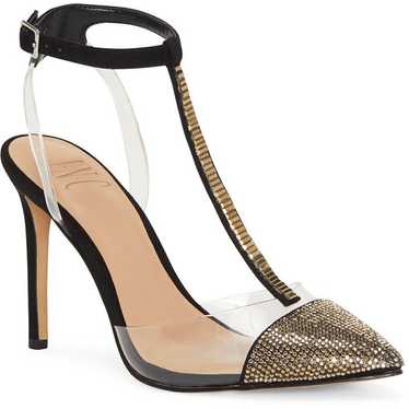 INC Black and gold heels