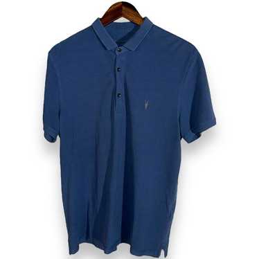 Allsaints Allsaints Reform Polo Shirt in Navy Blue