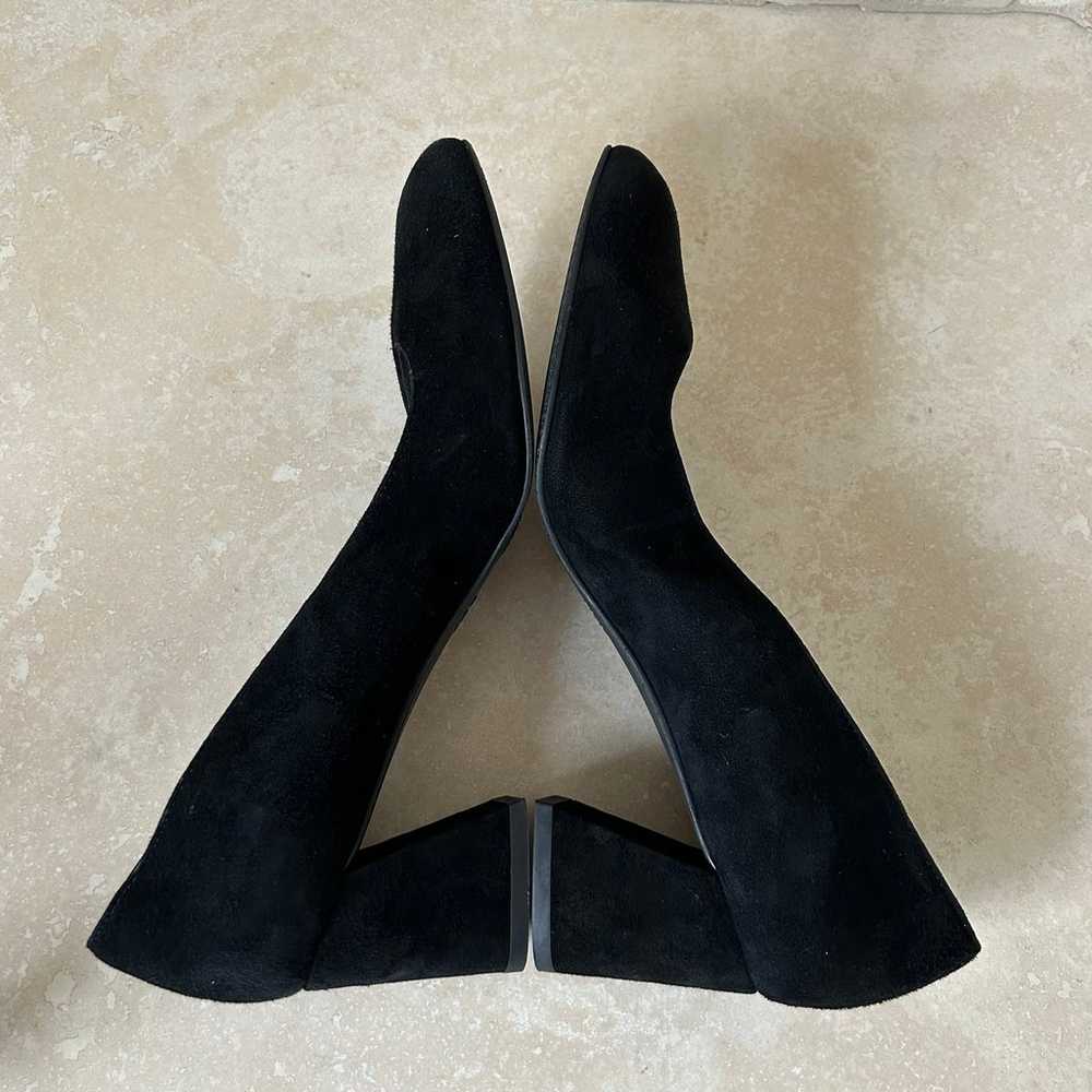 NEW $450~STUART WEITZMAN~Black Suede Marymid Angl… - image 8