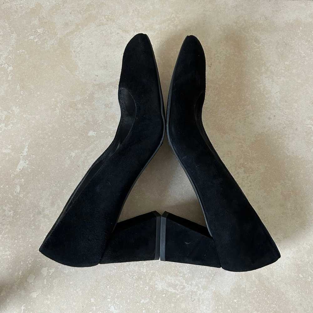 NEW $450~STUART WEITZMAN~Black Suede Marymid Angl… - image 9