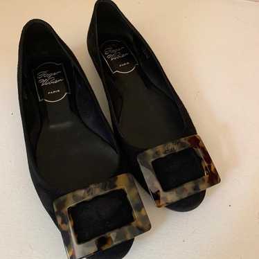 Roger Viver Black Ballet Flat