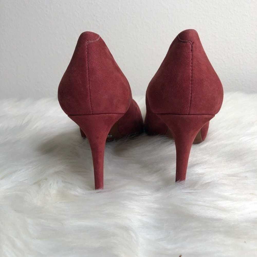 SCHUTZ Stiletto Silver Toe Suede Heels - image 7