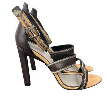 Jason Wu Brown leather strappy pump sandals Made … - image 1