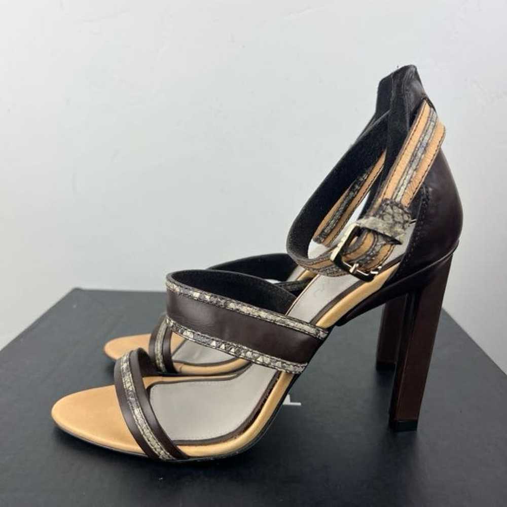 Jason Wu Brown leather strappy pump sandals Made … - image 2